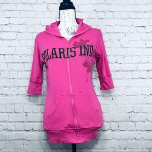 Polaris zip up hooded sweatshirt hoodie size Large